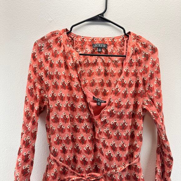 J. Crew Cabana Mini Dress in Block Pint Salmon Pink XXS - Picture 4 of 12